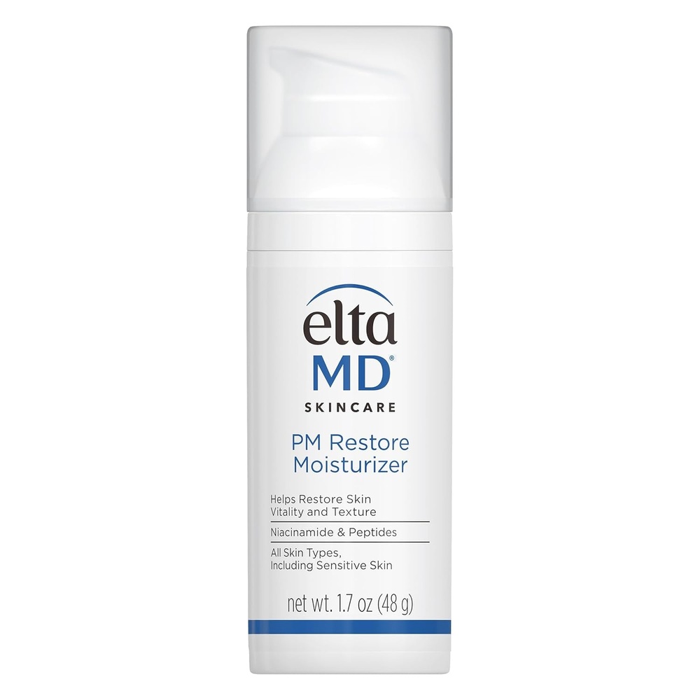 image:imageEltaMD PM Restore Face Moisturizer Night Moisturizer for Face Restores Skin Elasticity and Vitality Overnight Safe For All Skin Types17 Fl Oz Pack of 1