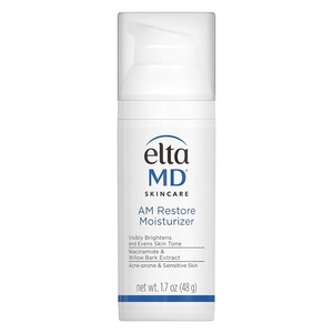 EltaMD AM Restore Daily Lightweight Facial Moisturizer | Smoothes, Hydrates, Brightens, and Tones, Made with Hyaluronic Acid and Niacinamide, For Acne-Prone and Sensitive Skin(1.7 Ounce (Pack of 1))