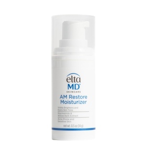 EltaMD AM Restore Daily Lightweight Facial Moisturizer | Smoothes, Hydrates, Brightens, and Tones, Made with Hyaluronic Acid and Niacinamide, For Acne-Prone and Sensitive Skin(0.5 Ounce (Pack of 1))
