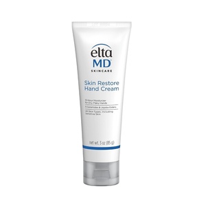 EltaMD Skin Restore Hand Cream, Ceramide Moisturizer for Dry Skin, 2.5 oz | Repairs Dry, Cracked, Chapped Hands, Made with Ceramides and Hyaluronic Acid, Dermatologist Recommended, Fragrance-Free