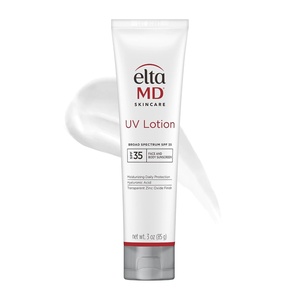 EltaMD UV Lotion, Moisturizing Sunscreen for Face and Body, SPF 35 | Transparent Zinc Oxide Finish, Moisturizes Full Body, Non-Greasy, Broad Spectrum Protection, Safe for All Skin Types(3 Ounce (Pack of 1))