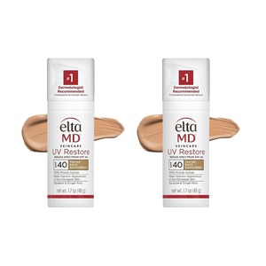EltaMD UV Restore 100% Mineral Face Sunscreen For Mature Skin, SPF 40 | For Adults with Visible Sun Damage, Fine Lines, or Age Spots, Zinc Oxide Formula, Lightweight, Restores Skin Moisture(03 – Tinted (2 Pack))