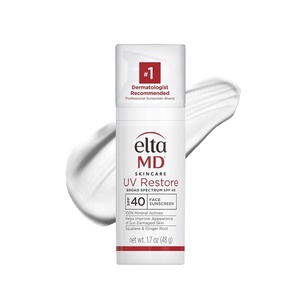 EltaMD UV Restore 100% Mineral Face Sunscreen For Mature Skin, SPF 40 | For Adults with Visible Sun Damage, Fine Lines, or Age Spots, Zinc Oxide Formula, Lightweight, Restores Skin Moisture(02 – Untinted (1.7 oz))
