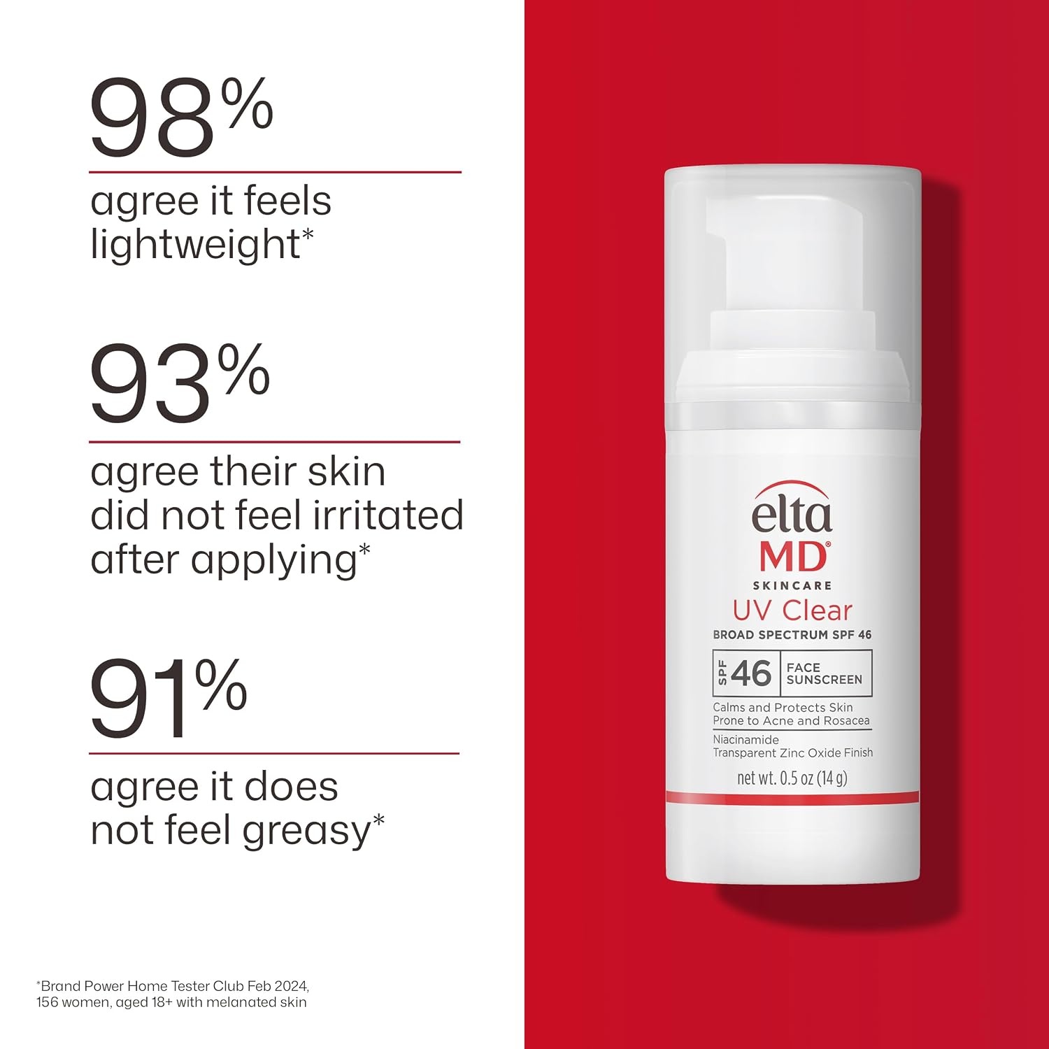 image:imageEltaMD UV Clear Face Sunscreen with Zinc Oxide OilFree SPF 46 and SPF 50 Calms and Protects AcneProne Skin and Rosacea No White Cast Dermatologist Recommended Available in Three Tints and Sizes10 Untinted 05 oz