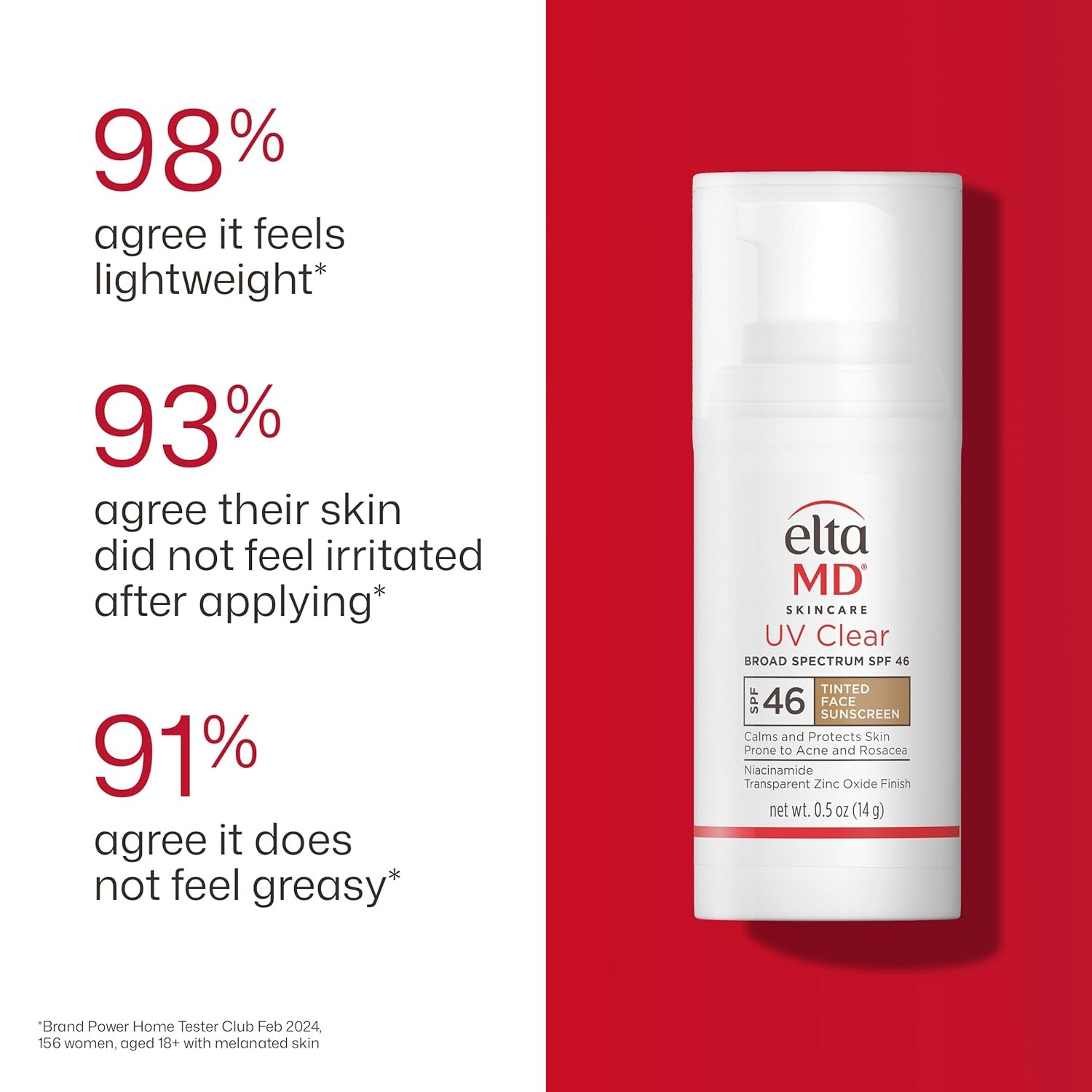 image:imageEltaMD UV Clear Face Sunscreen with Zinc Oxide OilFree SPF 46 and SPF 50 Calms and Protects AcneProne Skin and Rosacea No White Cast Dermatologist Recommended Available in Three Tints and Sizes11 Tinted 05 oz