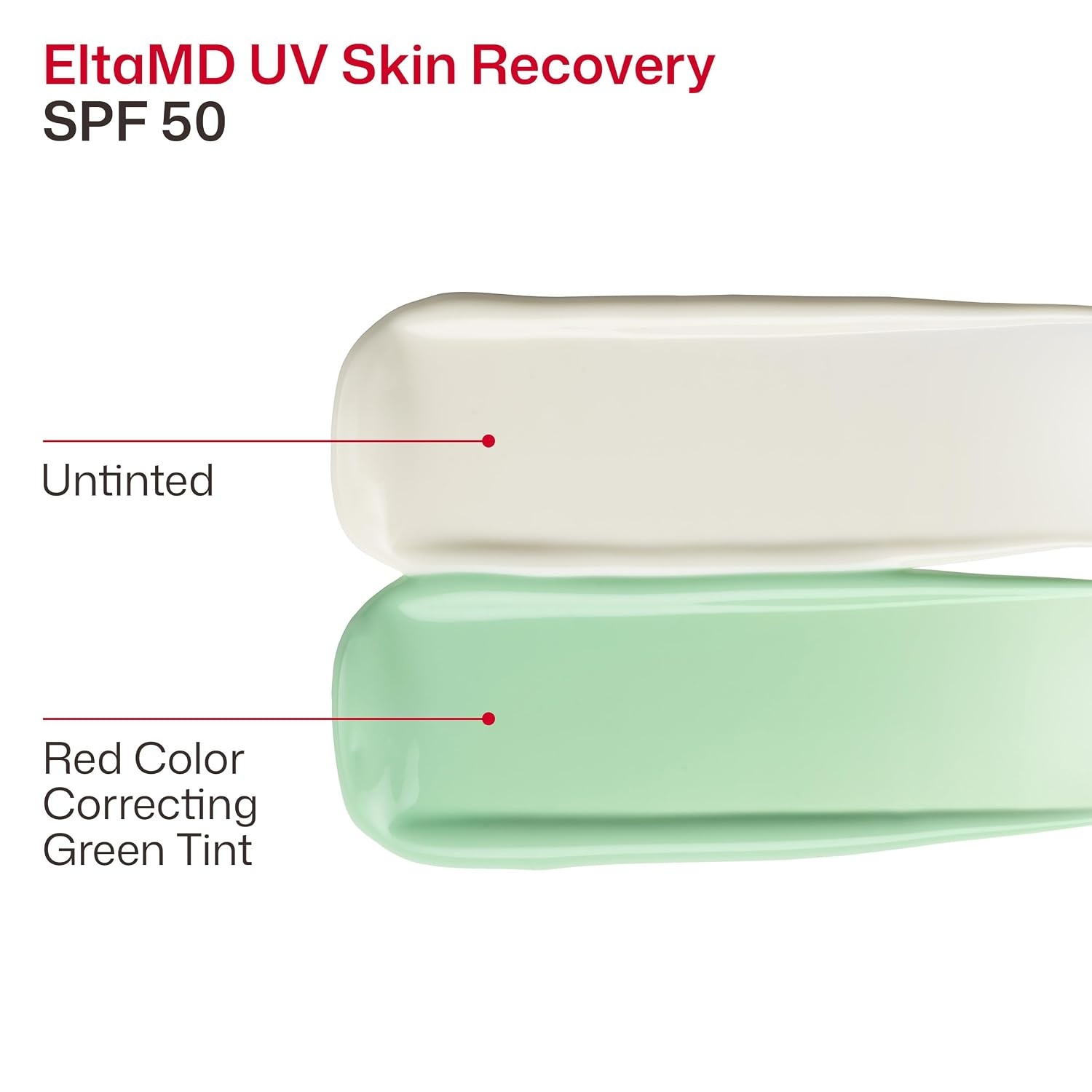 image:imageEltaMD UV Skin Recovery 100 Mineral Face Sunscreen SPF 50 Red Color Correcting Safe For Rosacea and PostProcedure Skin No White Cast Zinc Oxide Dermatologist RecommendedUntinted 05 oz