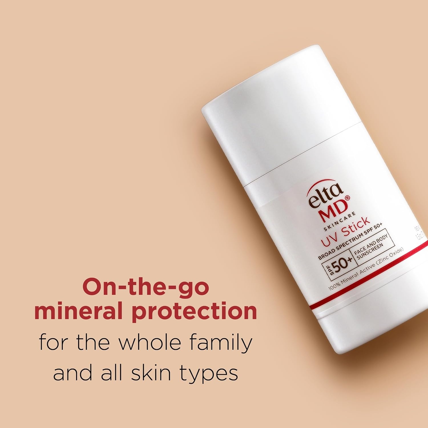 image:imageEltaMD UV Stick Sunscreen for Face and Body Mineral SPF 50 Face Stick Sunscreen with Zinc Oxide For Kids and Adults Sensitive Skin13 Fl Oz Pack of 1