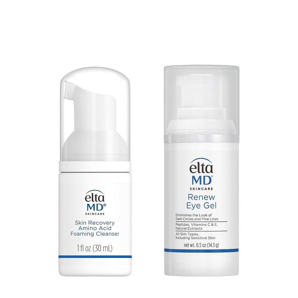 image:imageEltaMD Skin Recovery Amino Acid Foaming Face Wash FragranceFree Gentle Cleanser For Sensitive Skin Removes Makeup And Sunscreen Reduces Facial Redness NoncomedogenicSkin Recovery Cleanser Renew Eye Gel