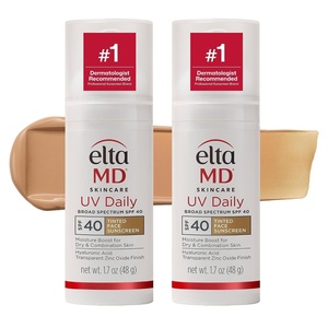 EltaMD UV Daily Face Sunscreen Moisturizer, Zinc Oxide, SPF 40 and SPF 50 | Hydrates and Protects Dry Dehydrated Skin, Lightweight, No White Cast, Dermatologist Recommended, Available in Three Tints(06 – Tinted (2 Pack))
