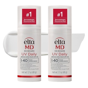 EltaMD UV Daily Face Sunscreen Moisturizer, Zinc Oxide, SPF 40 and SPF 50 | Hydrates and Protects Dry Dehydrated Skin, Lightweight, No White Cast, Dermatologist Recommended, Available in Three Tints(07 – Untinted (2 Pack))