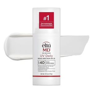 EltaMD UV Daily Face Sunscreen Moisturizer, Zinc Oxide, SPF 40 and SPF 50 | Hydrates and Protects Dry Dehydrated Skin, Lightweight, No White Cast, Dermatologist Recommended, Available in Three Tints(09 – Untinted (0.5 oz))