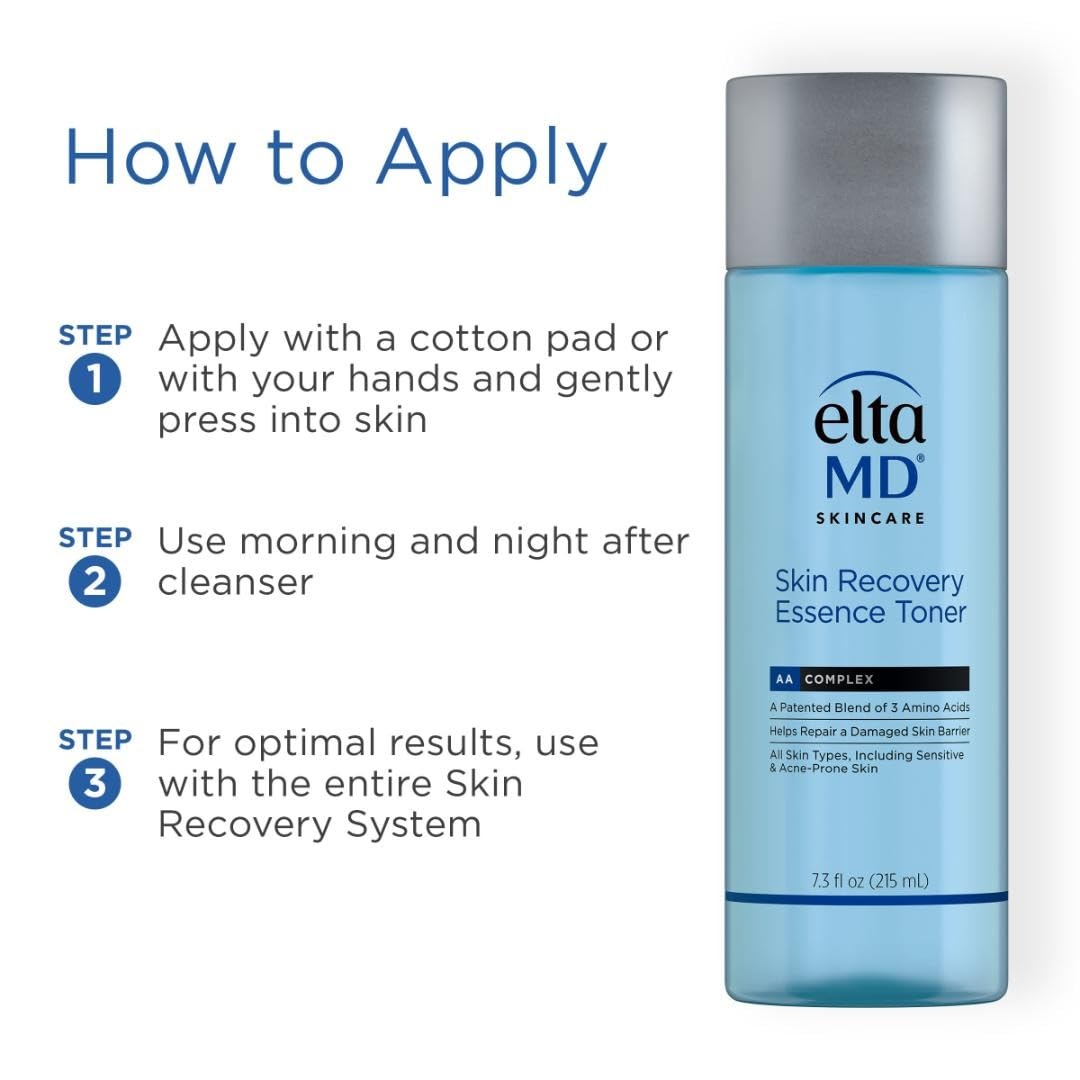 image:imageEltaMD Skin Recovery Essence Hydrating Face Toner AlcoholFree 73 oz Hydrates Sensitive and AcneProne Skin Removes Impurities FragranceFree DermatologistRecommended
