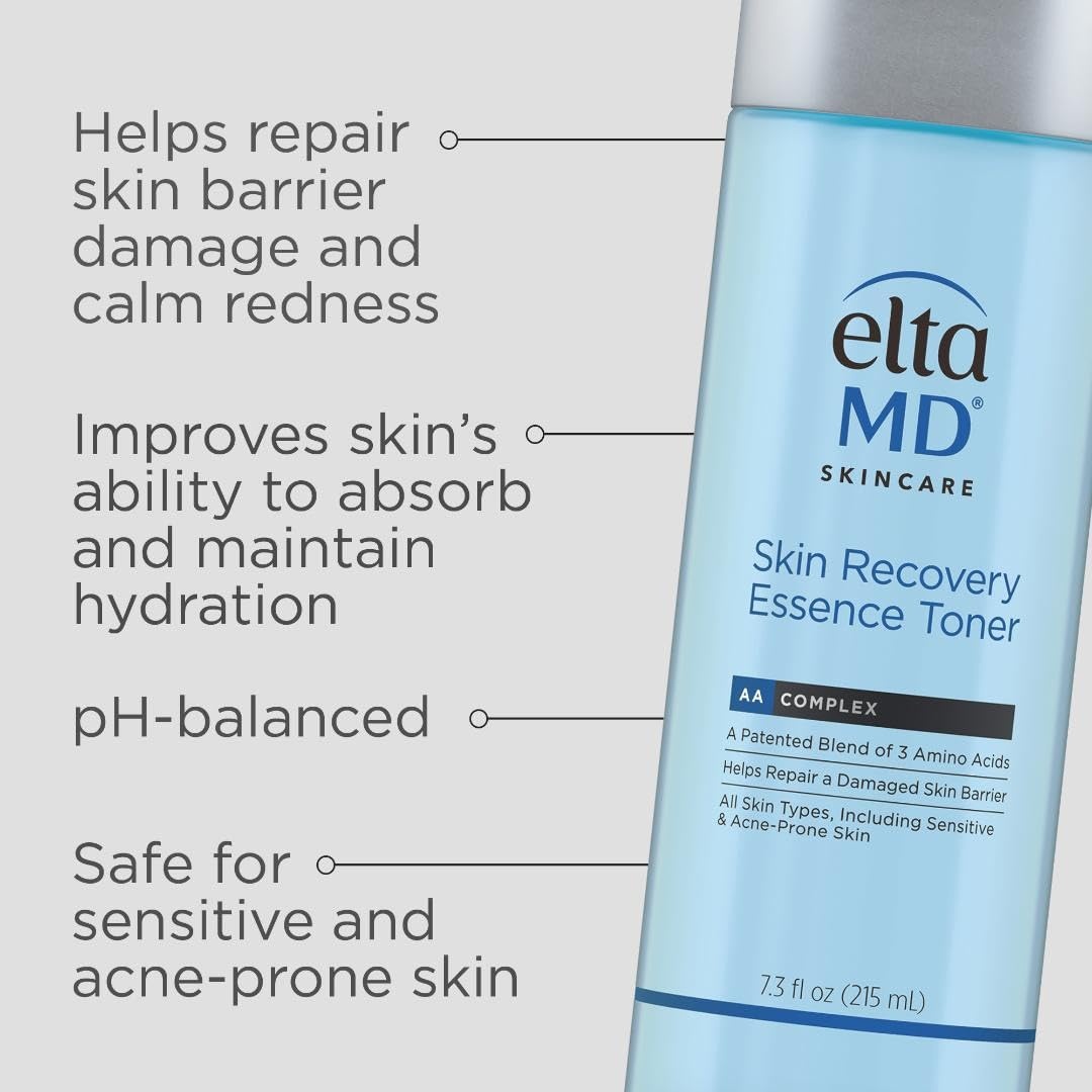 image:imageEltaMD Skin Recovery Essence Hydrating Face Toner AlcoholFree 73 oz Hydrates Sensitive and AcneProne Skin Removes Impurities FragranceFree DermatologistRecommended