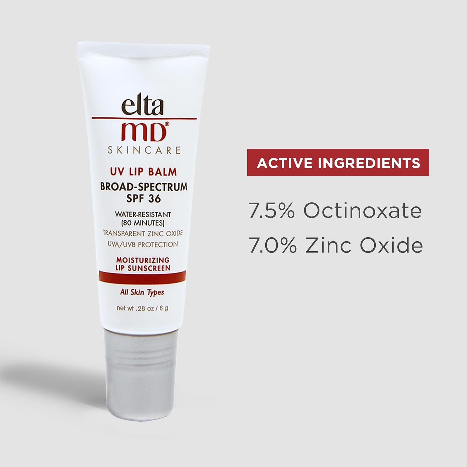 image:imageEltaMD UV Lip Balm Sunscreen Transparent Zinc Oxide SPF 30 Restores Natural Softness and Hydrates Protects Chapped Dry and Cracked Lips Sheer Finish Water Resistant Up to 80 Min028 Ounce Pack of 2