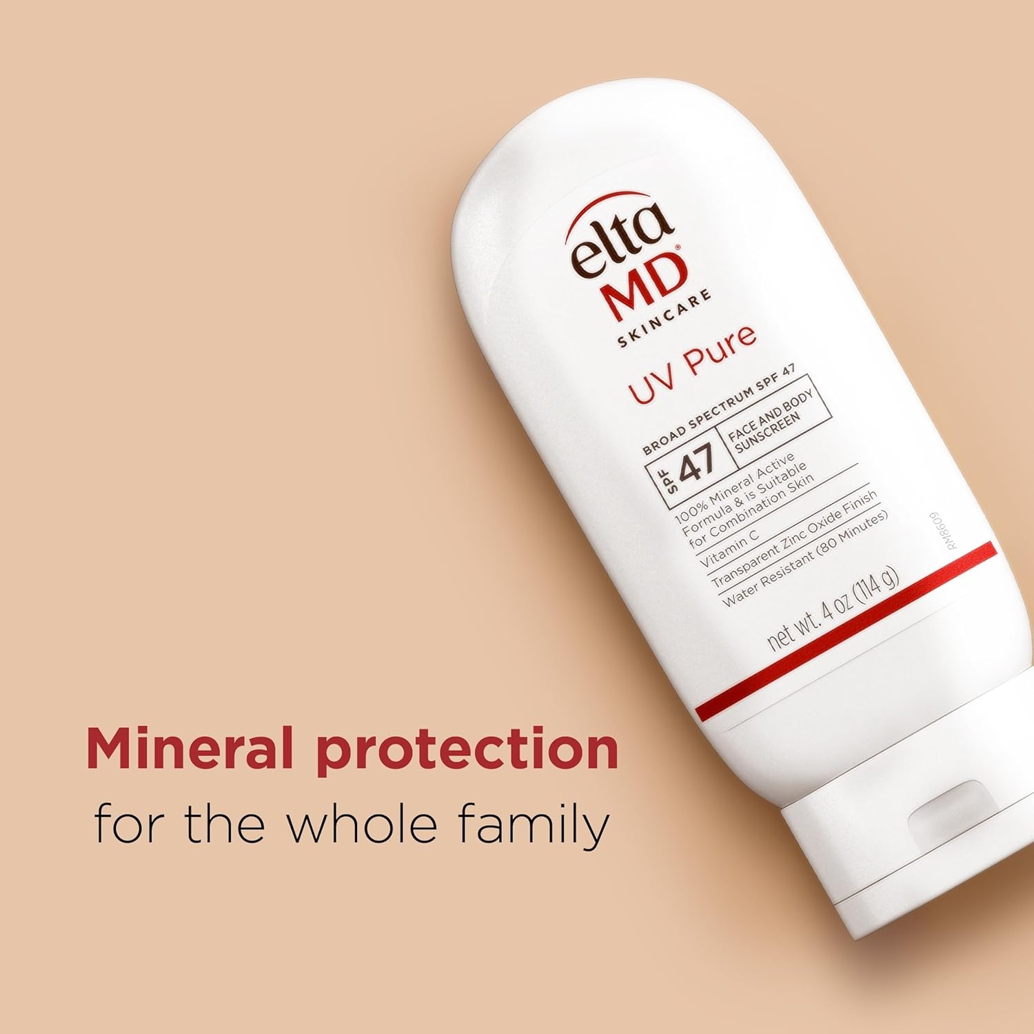 image:imageEltaMD UV Pure Face and Body Sunscreen SPF 47 100 Mineral Sunscreen for Kids and Adults Water Resistant Up to 80 Minutes Oil Free Zinc Oxide Formula4 Ounce Pack of 1