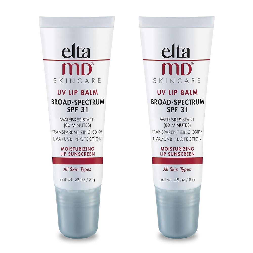 image:imageEltaMD UV Lip Balm Sunscreen Transparent Zinc Oxide SPF 30 Restores Natural Softness and Hydrates Protects Chapped Dry and Cracked Lips Sheer Finish Water Resistant Up to 80 Min028 Ounce Pack of 2
