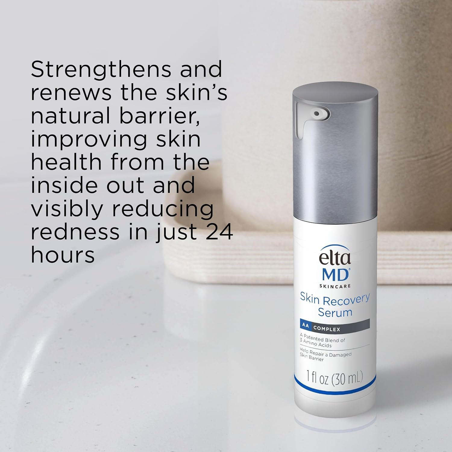 image:imageEltaMD Skin Recovery Face Serum AntiRedness Facial Serum 1 oz Reduces Facial Redness Within 24 Hours Leaves Skin Feeling Clean and Hydrated Removes Sunscreen For All Skin Types